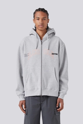 2014 Zip Hood Grey Melange Ergonomic Drape