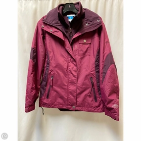 hypoallergenic material Plaid Design Coat Other By Columbia In Purple, Size: S