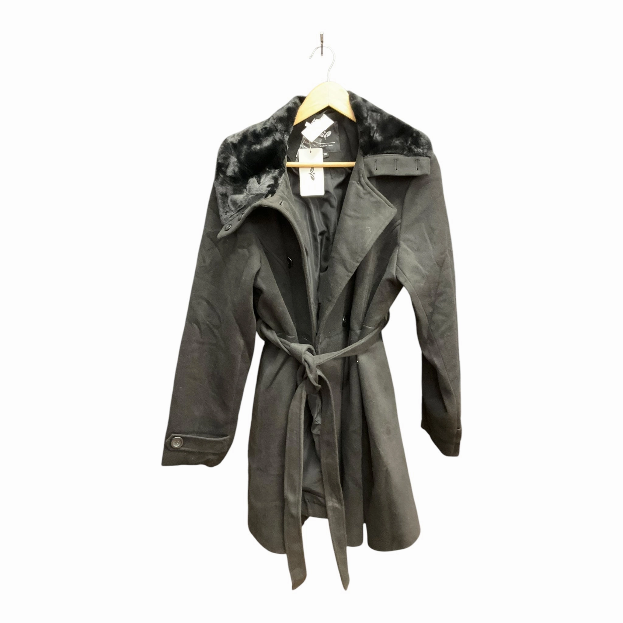 CompressionResistant Coat Peacoat By Cme In Black, Size: Xxl