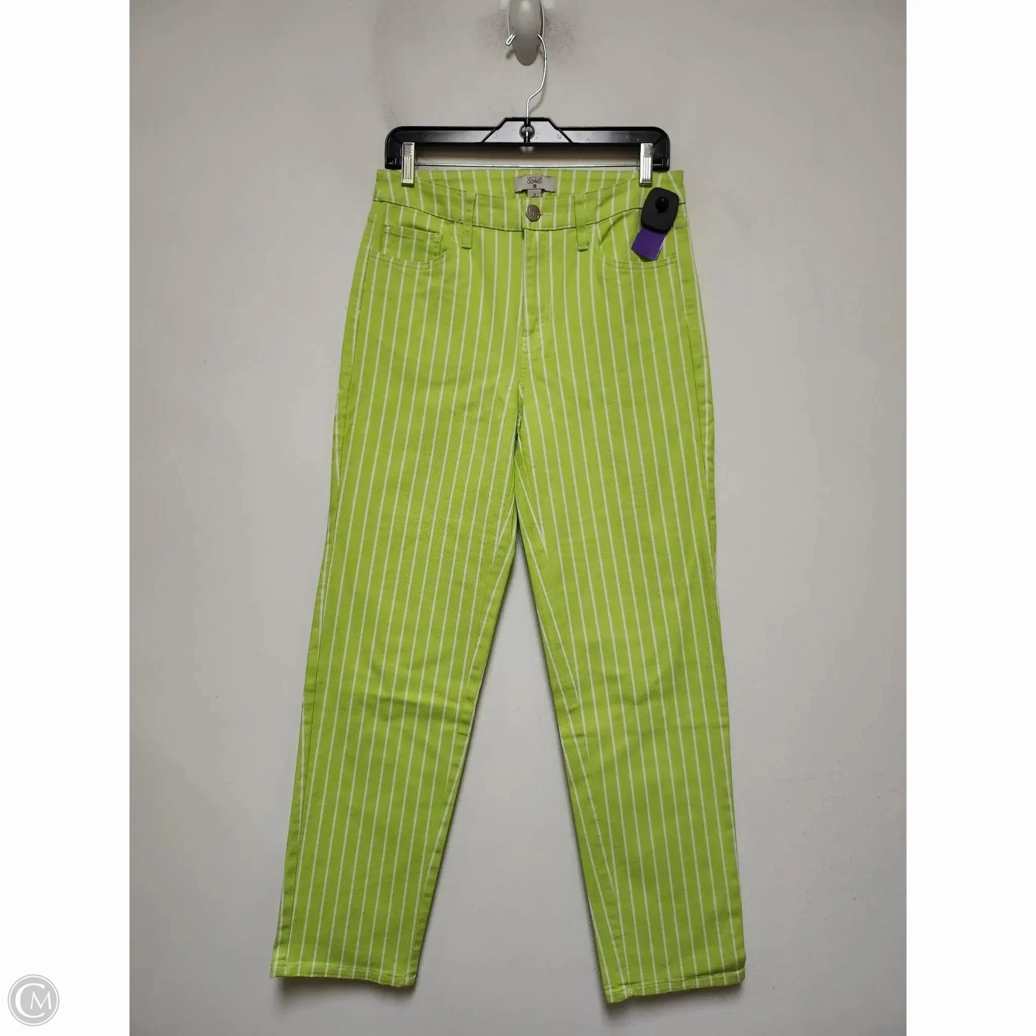 Modern Comfort Comfort Wear Jeans Straight By Target-designer In Striped Pattern, Size: 4
