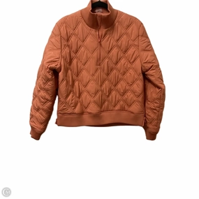 Durable Stitching Friction Reducing Lining Coat Puffer & Quilted By Calia In Orange, Size: M