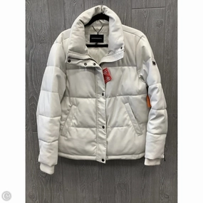 Coat Puffer & Quilted By Bcbgmaxazria In White, Size: L TemperatureRegulating