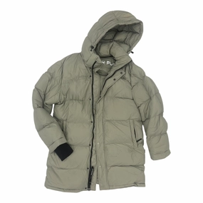 Button Closure Coat Puffer & Quilted By Cma In Tan, Size:M