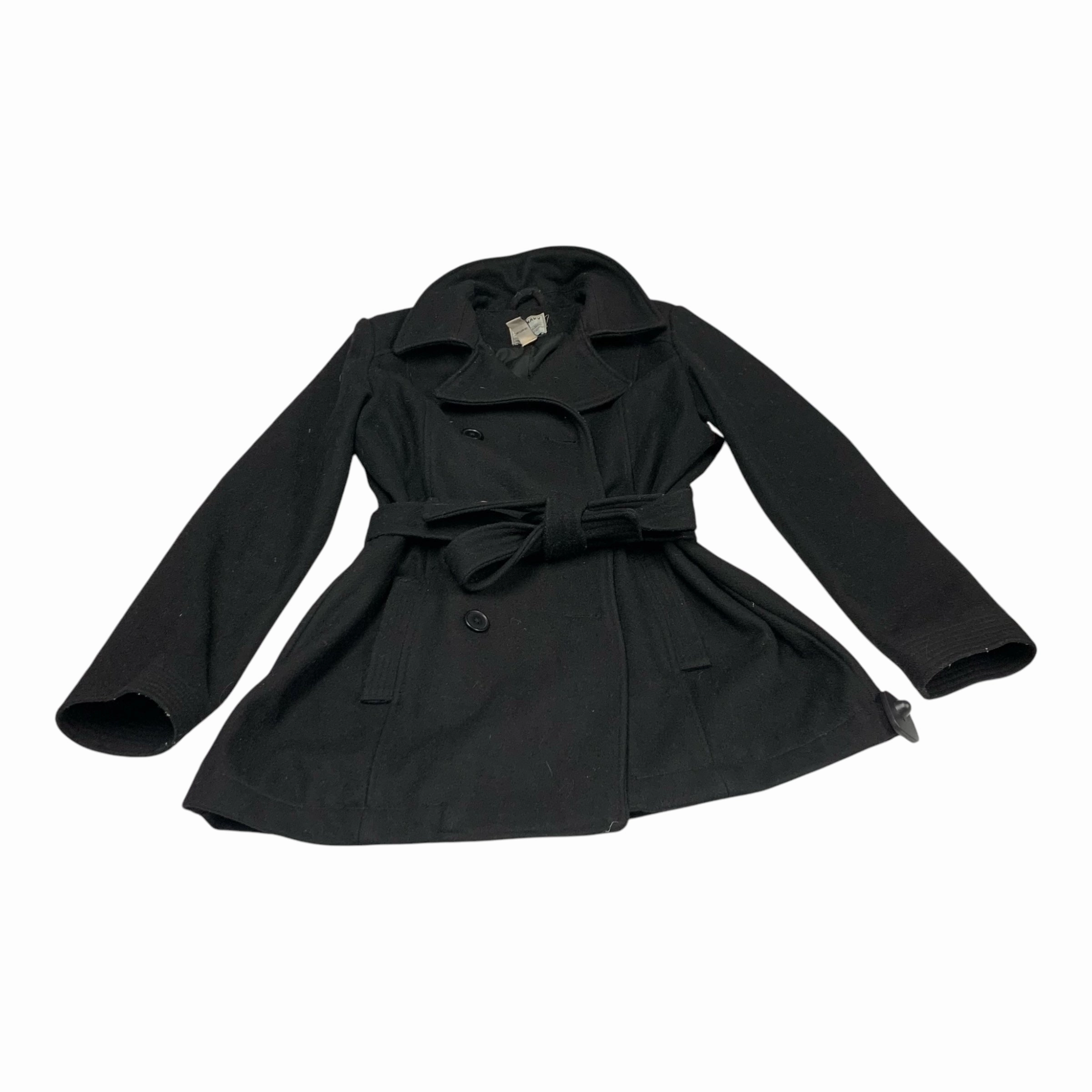 Layered construction Eco Certified Textiles Coat Wool By Old Navy In Black, Size: L