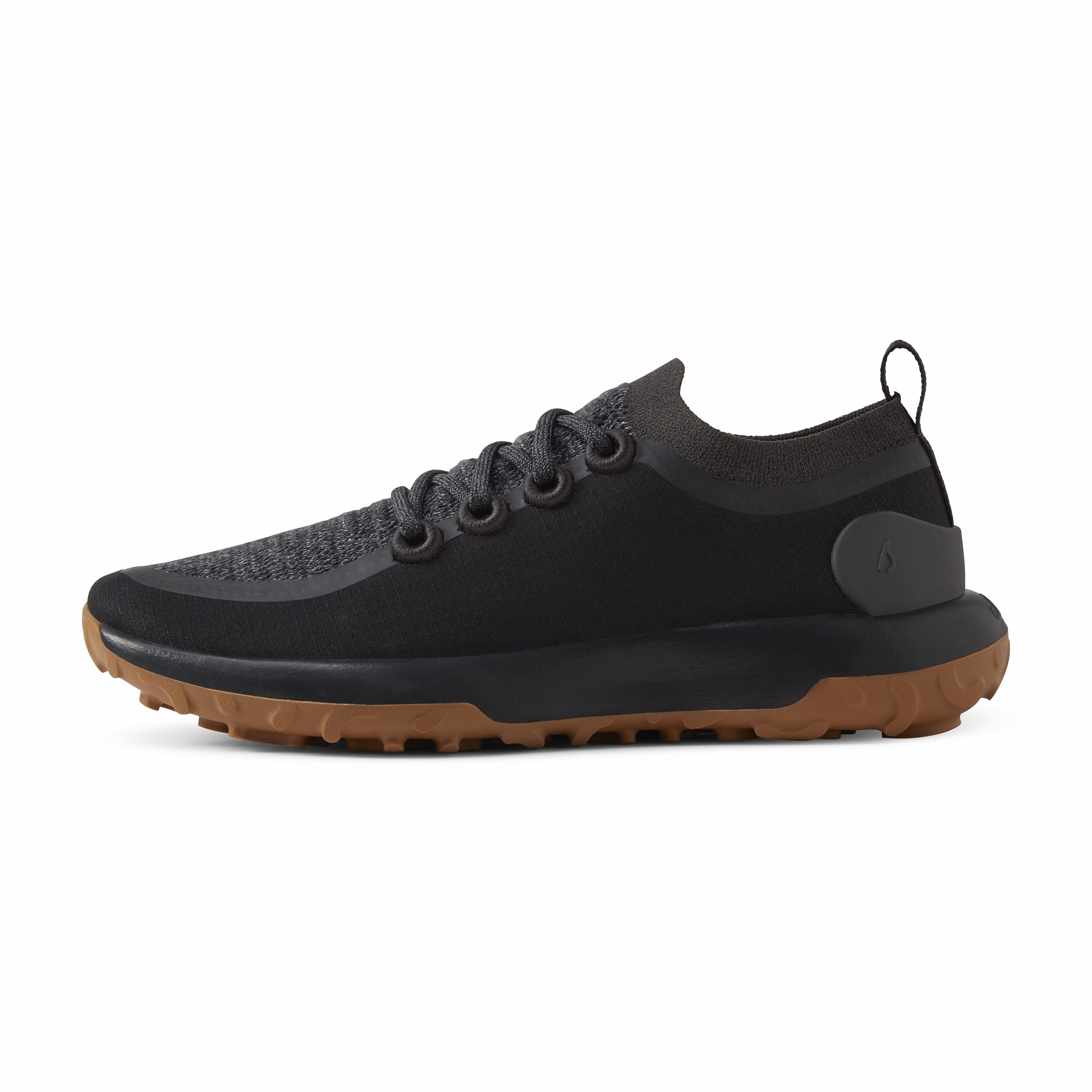 Men's Trail Runner - Natural Black (Rugged Khaki Sole) Bendable Neutral Frame