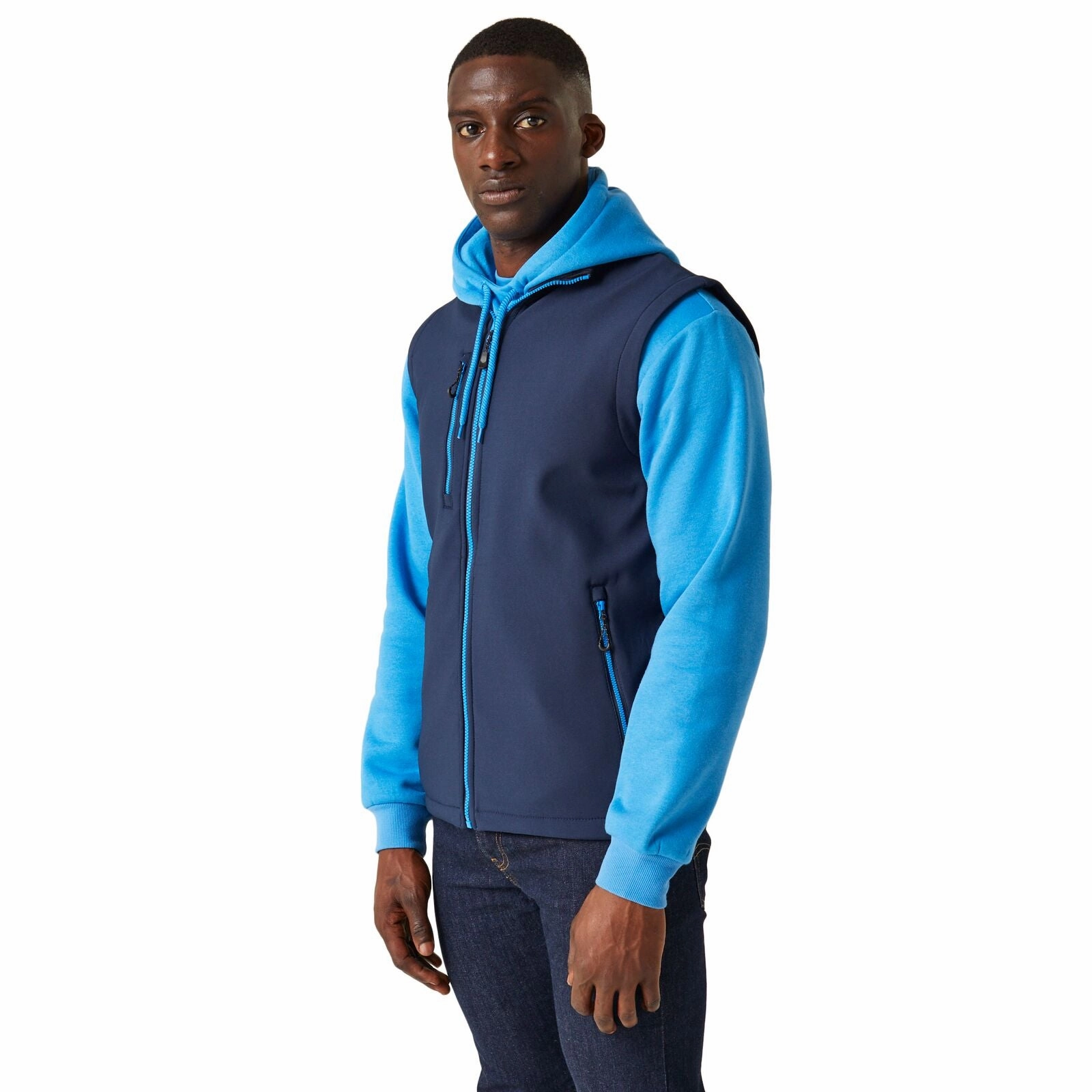 Regatta Professional Mens Navigate 2 Layer Softshell Gilet Casual Chill Look Practical Layer