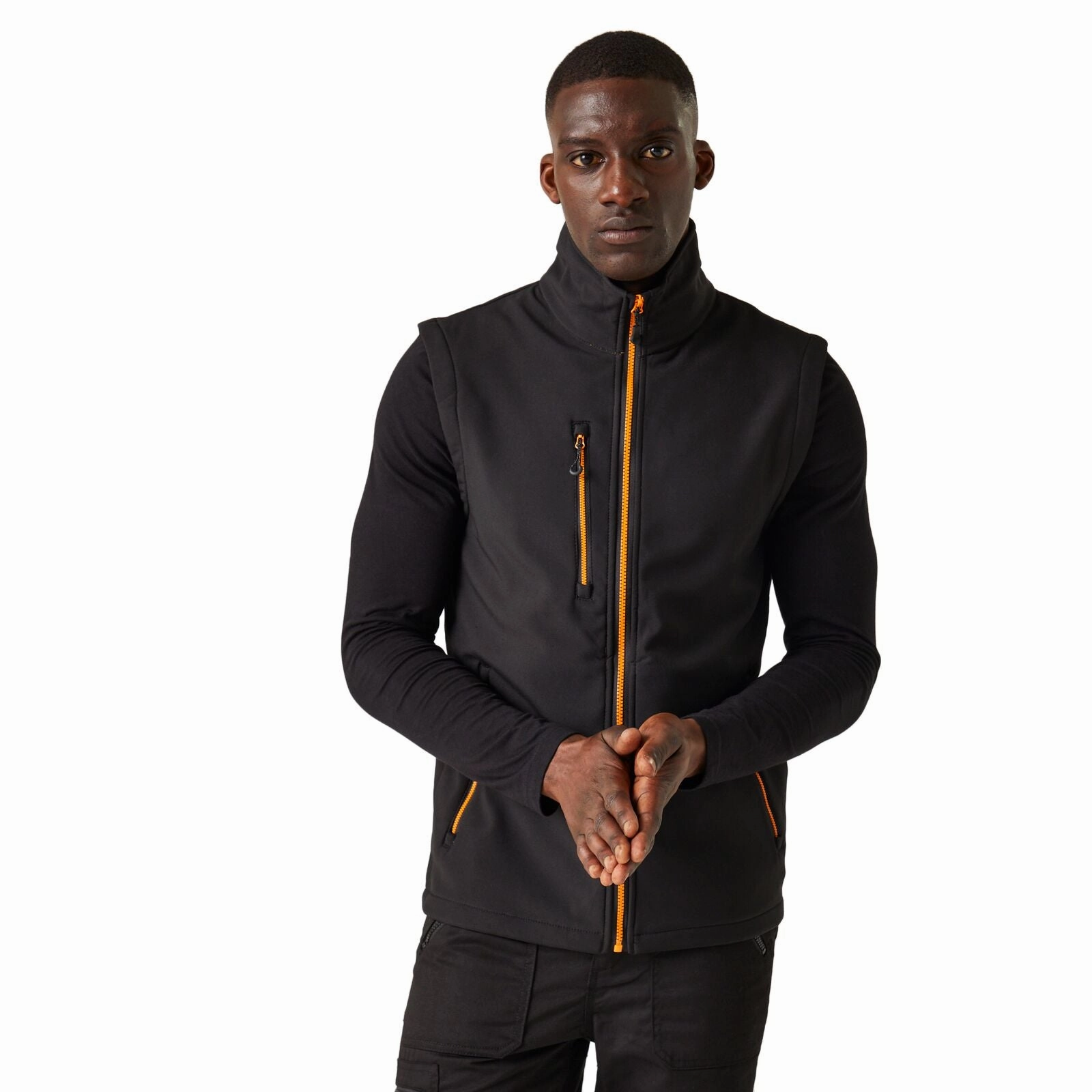 Reused Cloth Gloss Free Texture Regatta Professional Mens Navigate 2 Layer Softshell Gilet