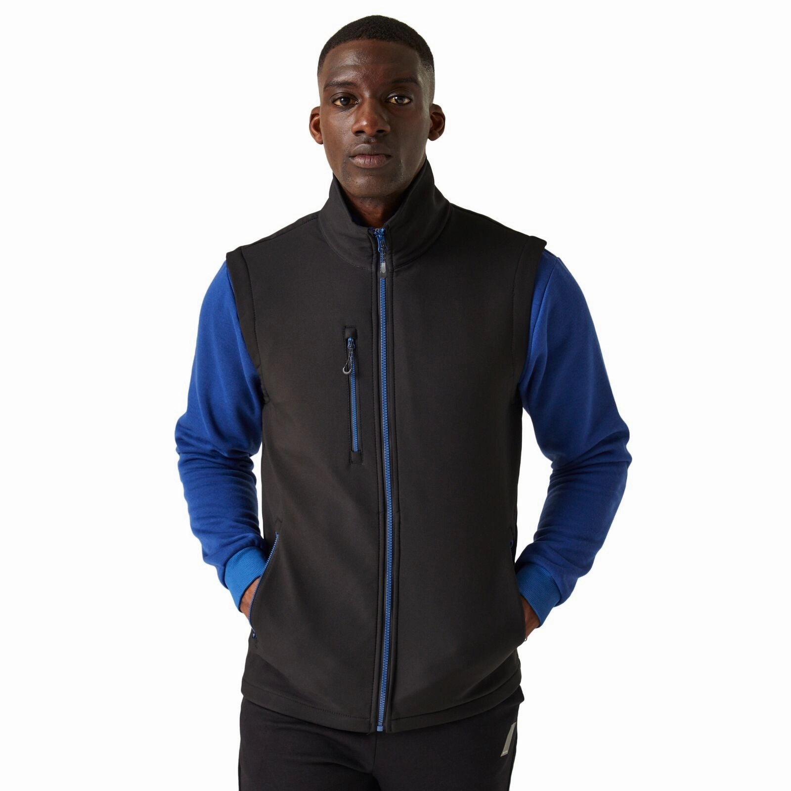 Regatta Professional Mens Navigate 2 Layer Softshell Gilet Windbreaker Inspired Fit Tear Resistant Material