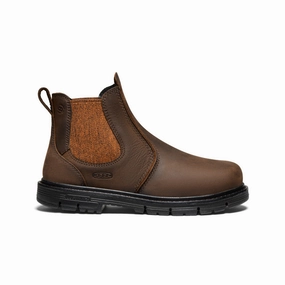 Women's San Jose Chelsea 90?? Heel Boot (Aluminum Toe)  |  Cascade Brown/Black Shockproof