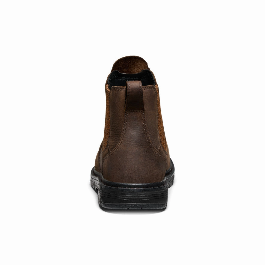 Women's San Jose Chelsea 90?? Heel Boot (Aluminum Toe)  |  Cascade Brown/Black Reflective accents Western Style