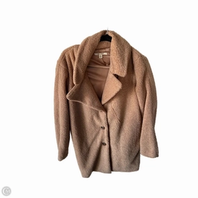 Windproof Cuffs Urban Explorer Look Coat Faux Fur & Sherpa By Miami In Tan, Size: M