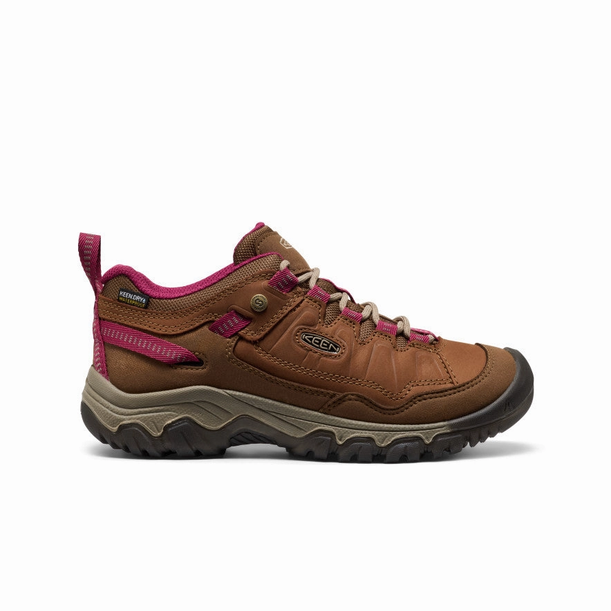 Women's Targhee IV Waterproof Hiking Shoe  |  Bison/Beaujolais Waterproof Option Treaded Sole