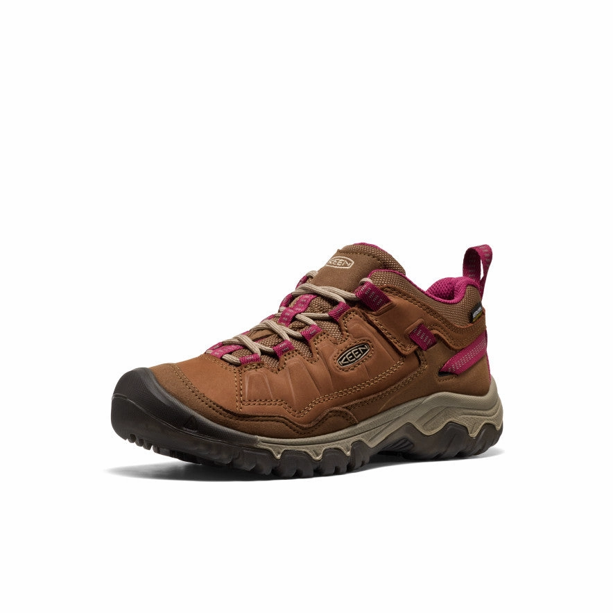 Women's Targhee IV Waterproof Hiking Shoe  |  Bison/Beaujolais Light Run