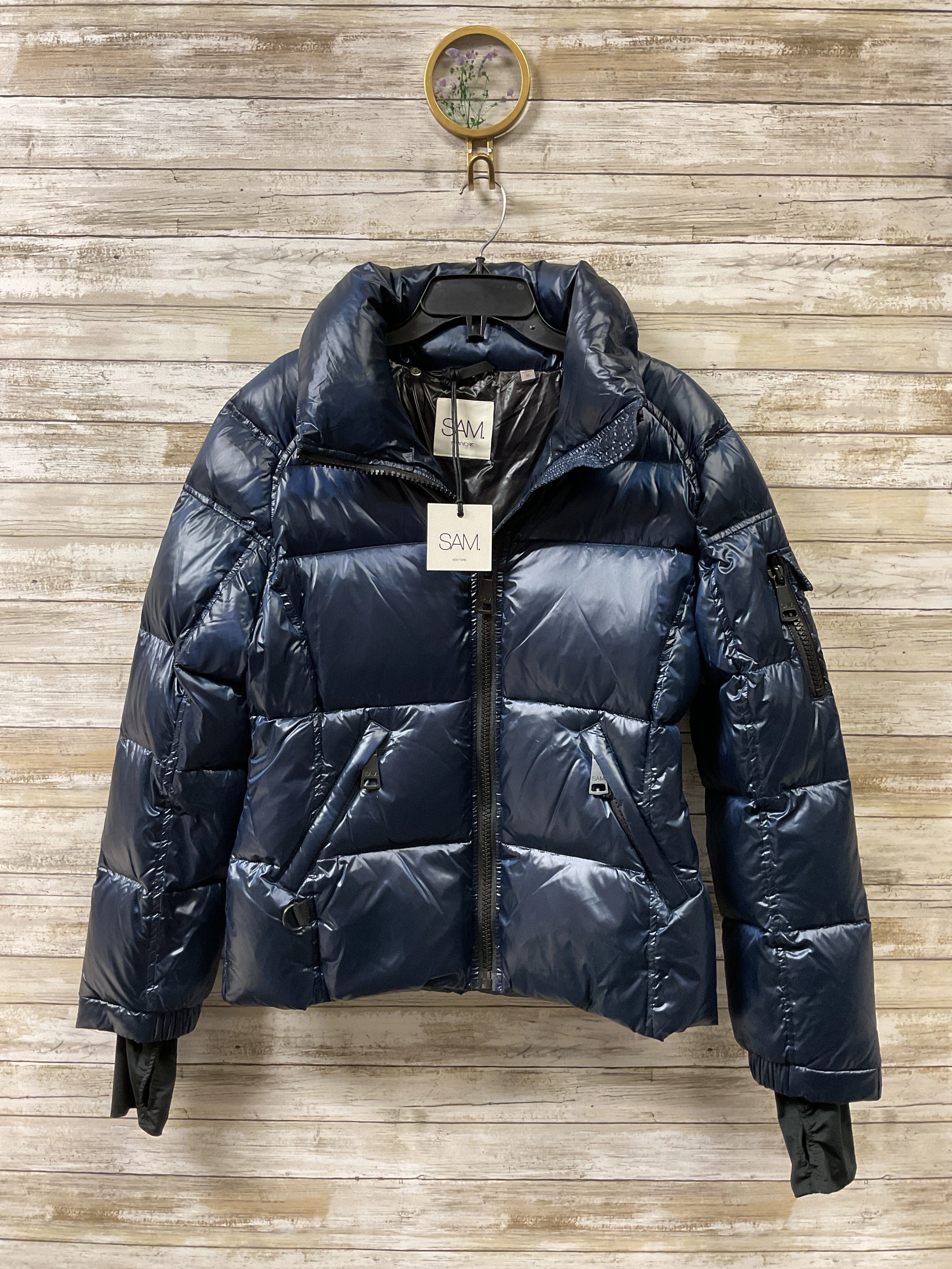 Coat Puffer & Quilted By Cma In Navy, Size:Xl Sleek Comfort Travel Street Style