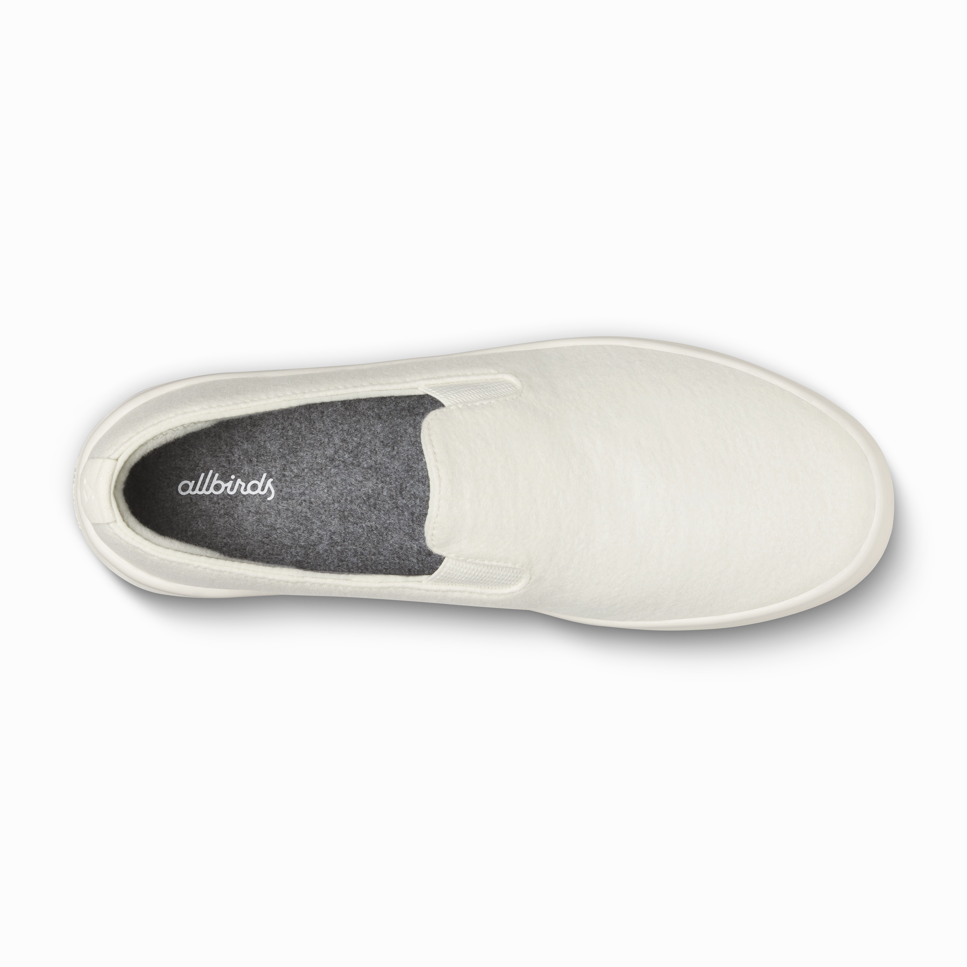 cool tones Men's Wool Cruiser Slip On - Natural White (Natural White Sole)