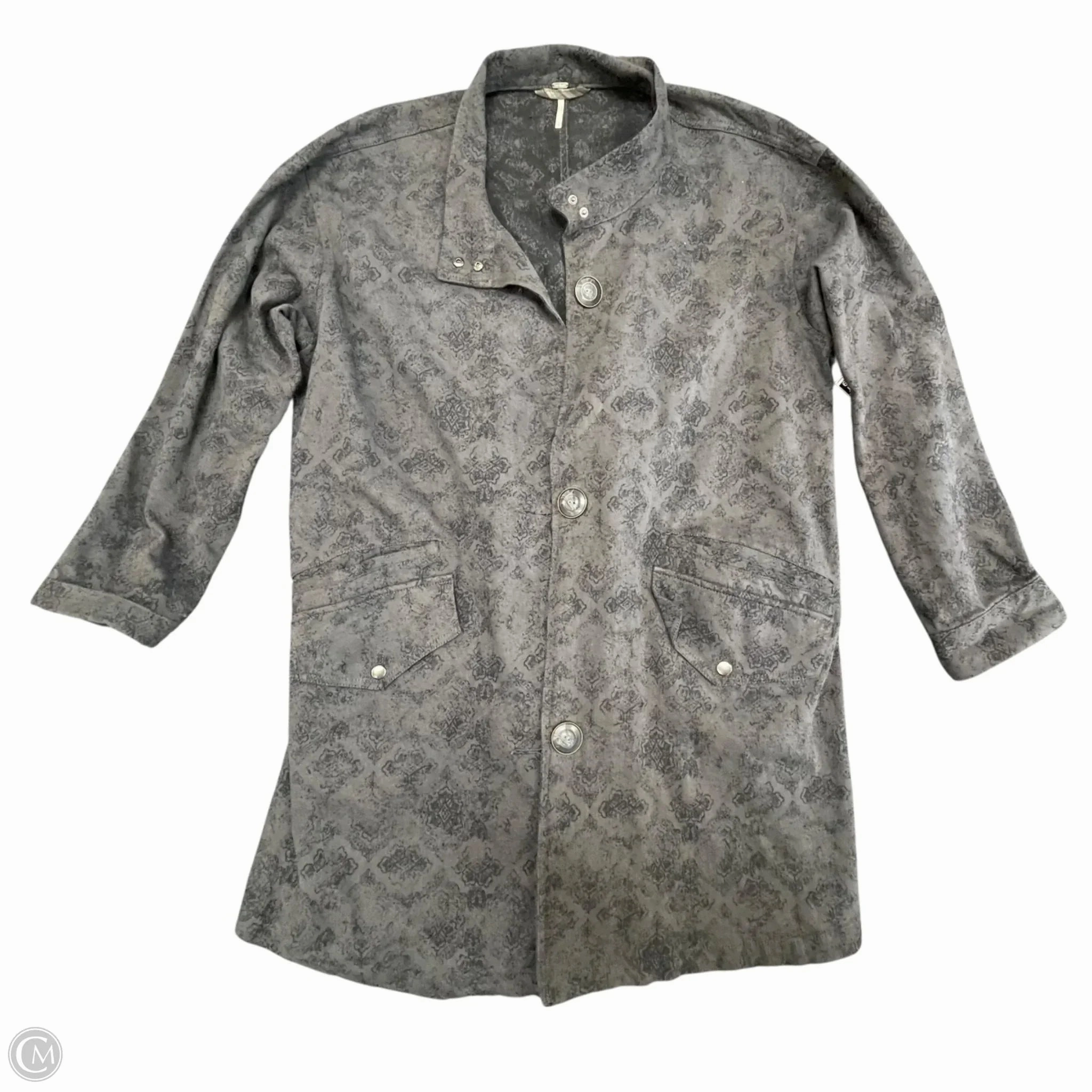 Coat Other By Free People In Grey, Size: L retro look