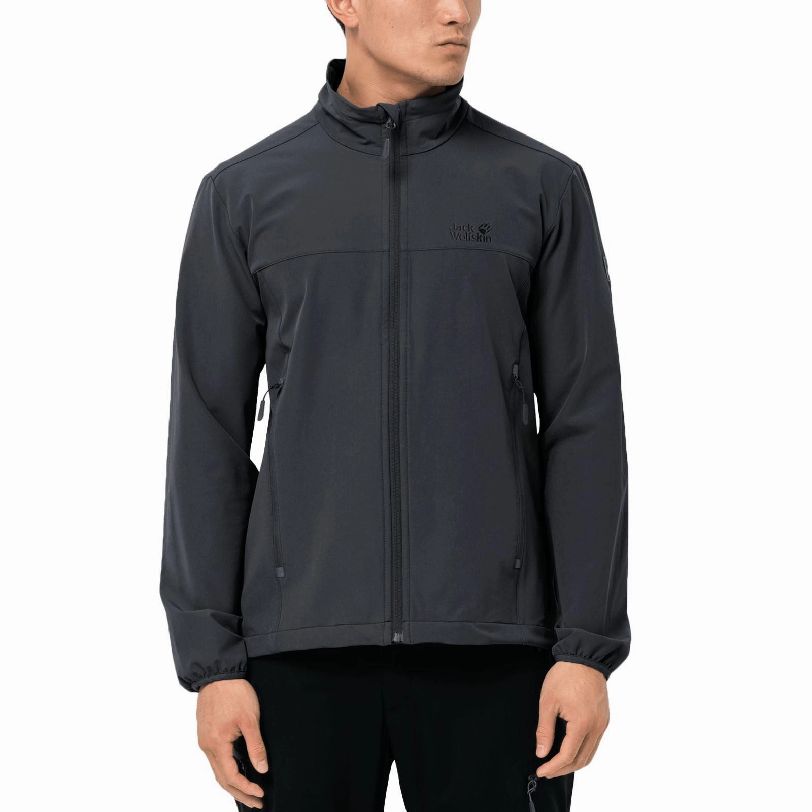 Jack Wolfskin Mens Crestview Softshell Hiking Jacket Chill Day Layer Chill Look