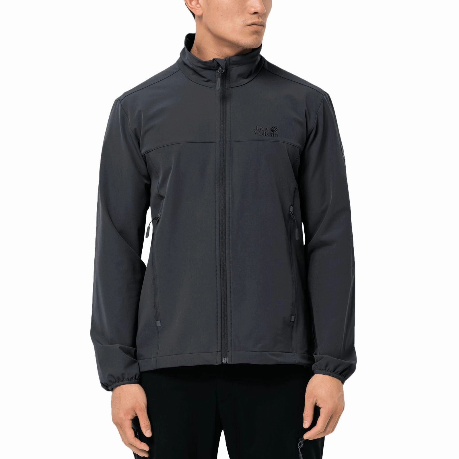 Jack Wolfskin Mens Crestview Softshell Hiking Jacket Noise Free Zipper