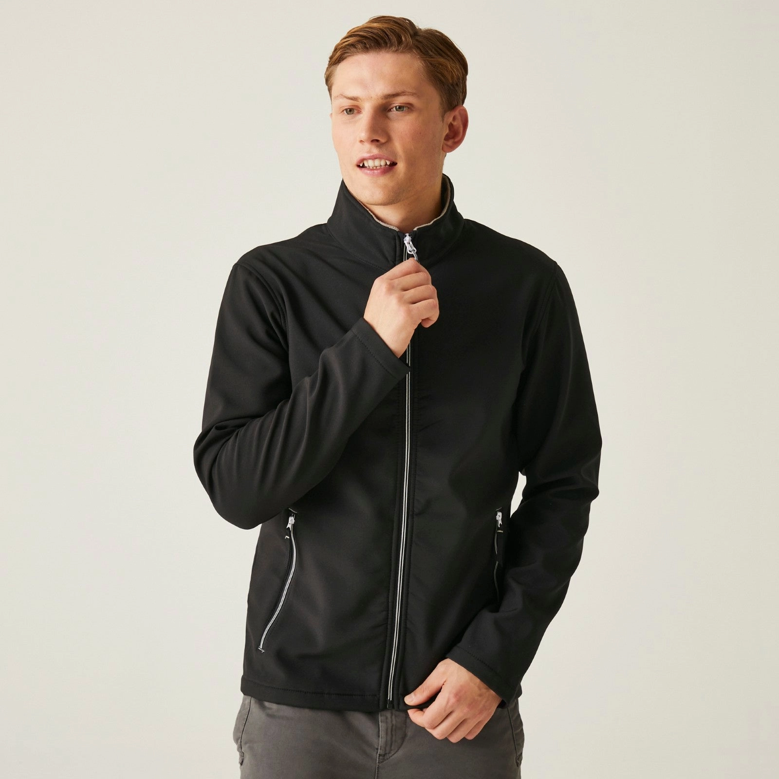 Regatta Professional Mens Ascender 2 Layer Softshell Jacket GlowInTheDarkAccents