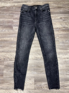 Anti Bacterial Treatment Wardrobe Classic Black Jeans Designer Black Orchid, Size 6