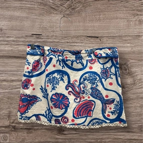 Skirt Designer By Lilly Pulitzer In Blue & Pink, Size: 12 button detail