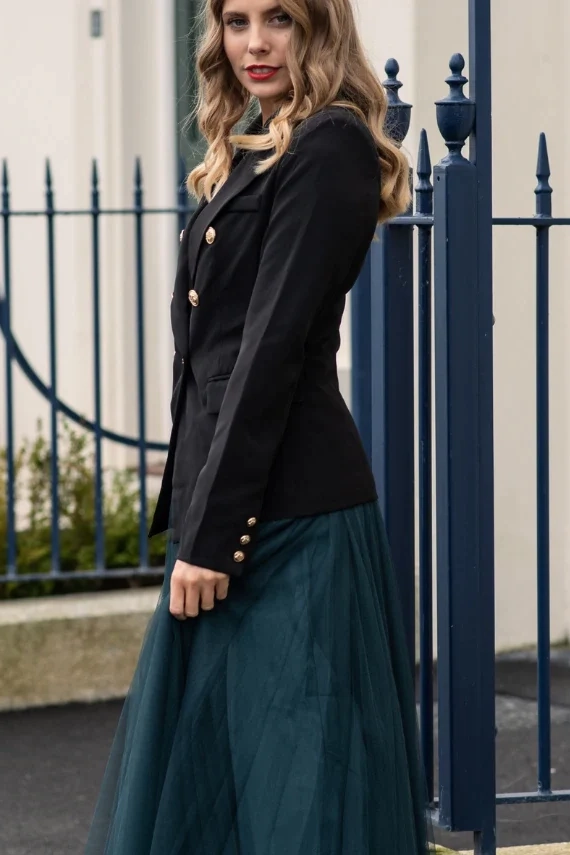 Anti Pilling Alexia Blazer | Black