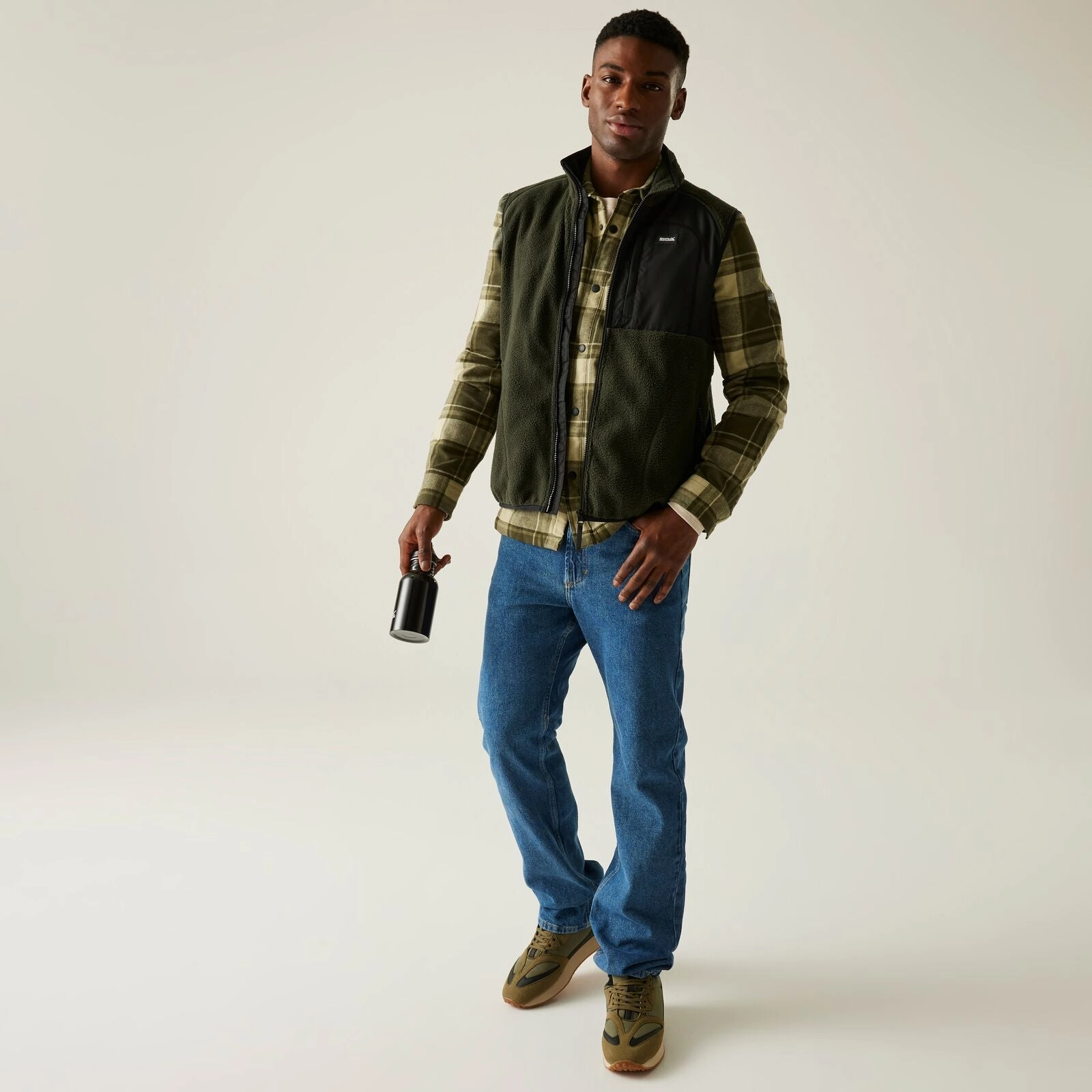 Regatta Mens Frankie Borg Fleece Body Warmer Gilet Clean Edge Piece Wind Blocking Fabric