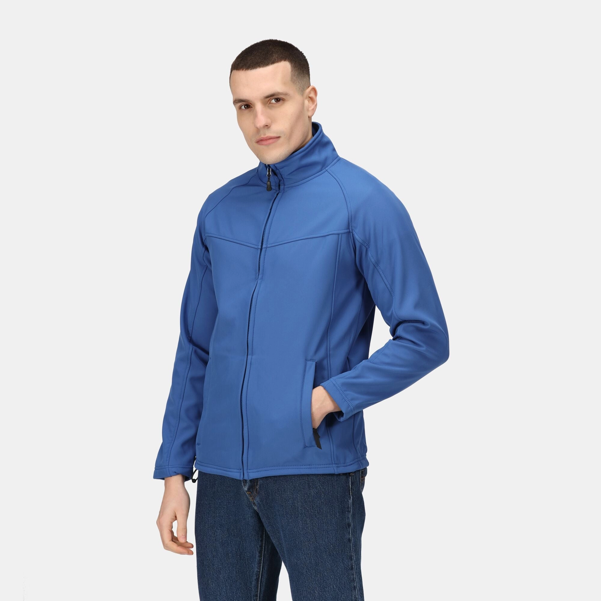 Regatta Professional Mens Uproar Softshell Jacket Hidden Ventilation Fleece Lined Interior