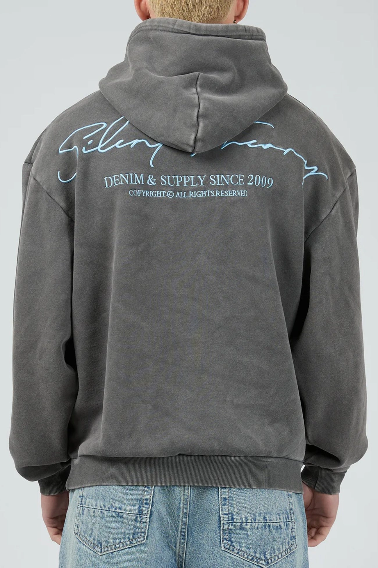 All Rounder Hoodie Coal Slim Tailored Quilted Interior