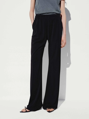 sporty wear Minimal Bulk Drawstring Waist Flared Trousers