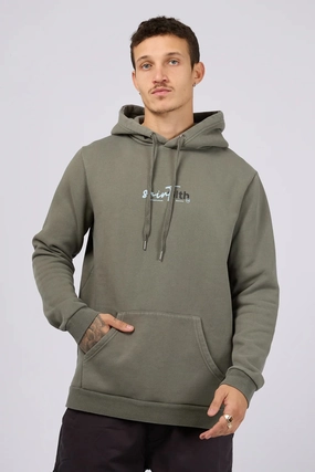 Sign Off Hoodie Agave Green Pattern Print