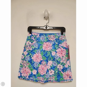 Fade Resistant Cloth Laidback Mood Skirt Designer By Lilly Pulitzer In Floral Print, Size: Xs