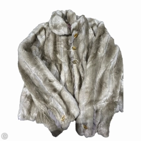 Minimal Travel Look Coat Faux Fur & Sherpa By Juicy Couture In Tan, Size: L