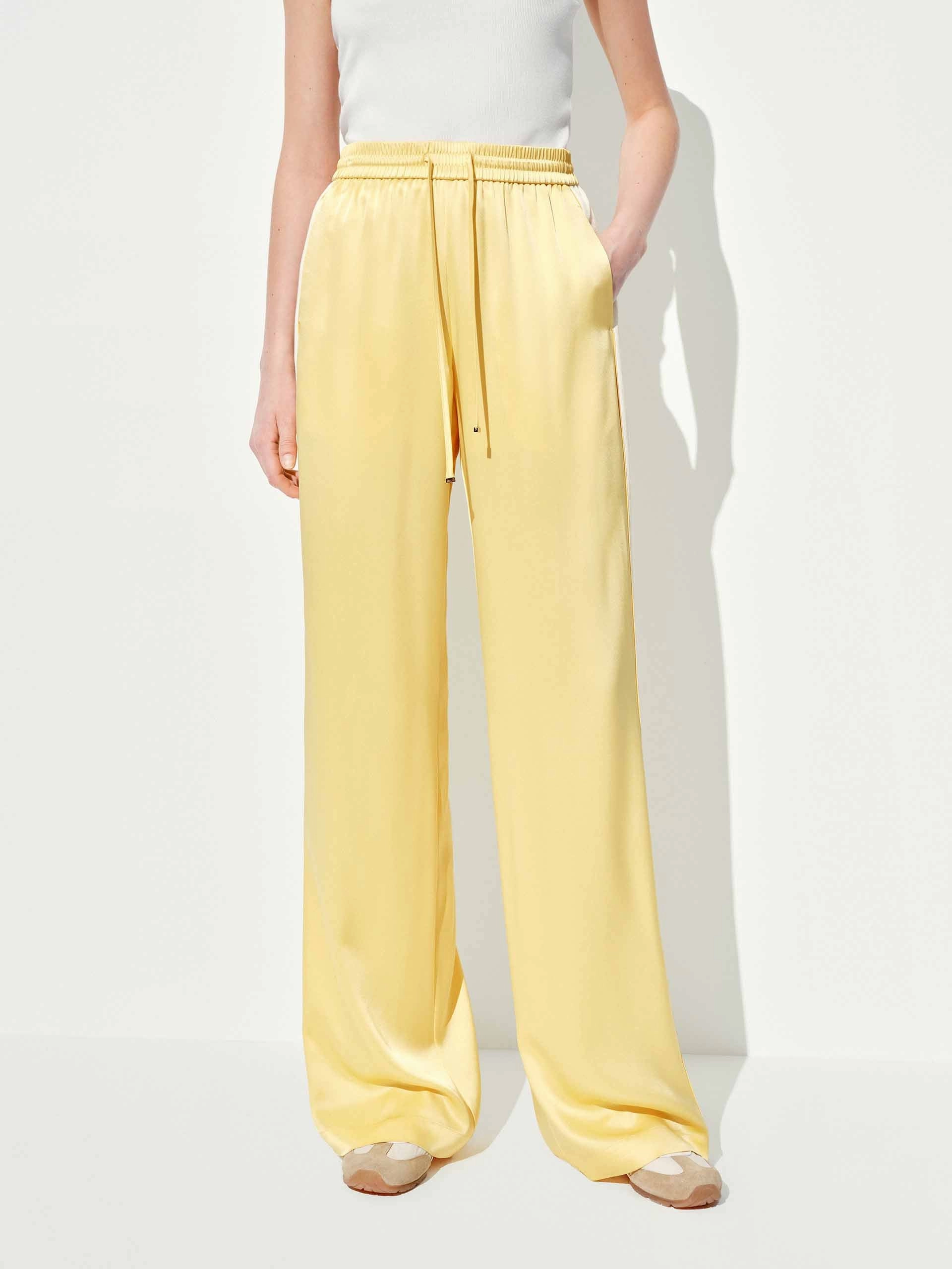 Contrast Drawstring Waist Trousers Core Movement Trendy Appeal