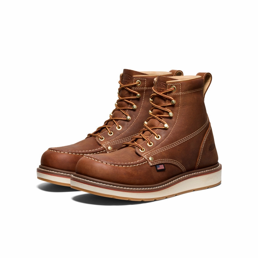 Quiet Sole Active Adventures Men's Liberty 6" Boot (Soft Toe)  |  Leather Brown/Birch