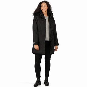 Regatta Womens Lexis Waterproof Parka Jacket High Collar Oversized Silhouette