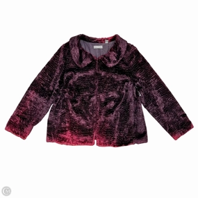Coat Faux Fur & Sherpa By Kate Hill In Purple, Size: Xl Climate Adaptive Design