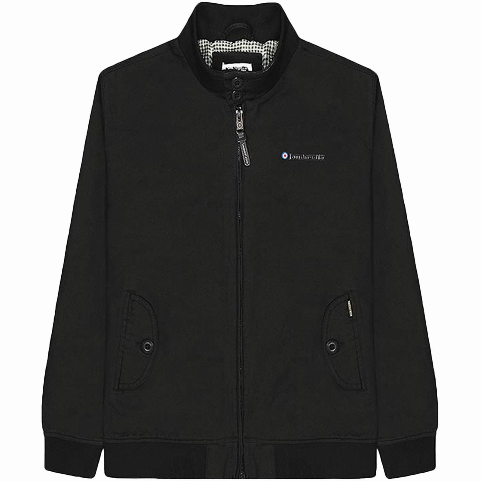 Lambretta Mens Harrington Brushed Cotton Bomber Jacket All Season Adaptability Hike Fit