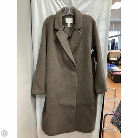 Lined Pockets Coat Peacoat By H&m In Brown, Size: M