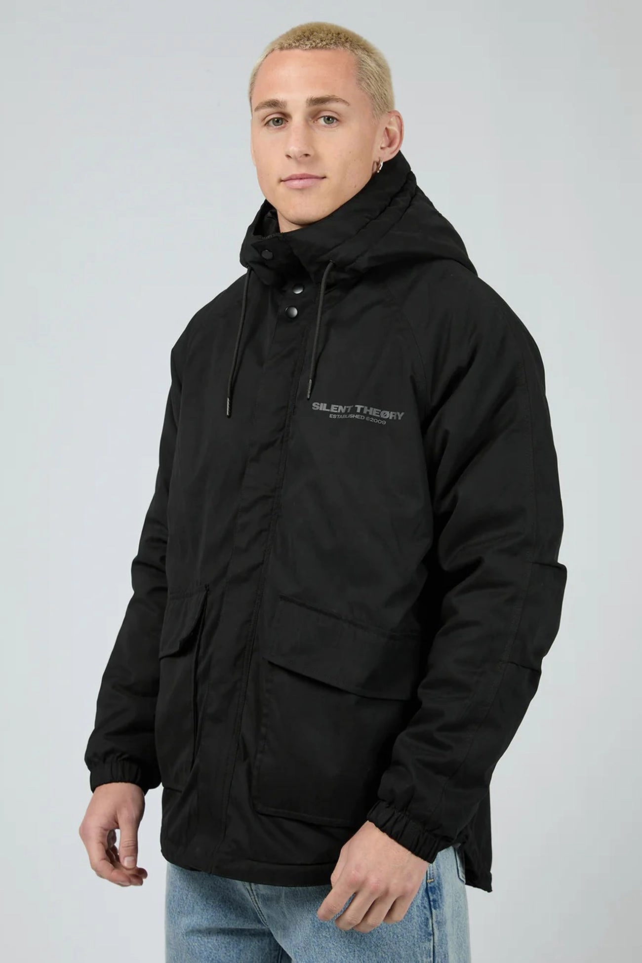 clean design Setback Jacket Black