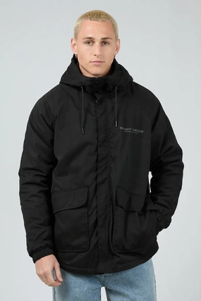 Setback Jacket Black Layering Compatible Cut
