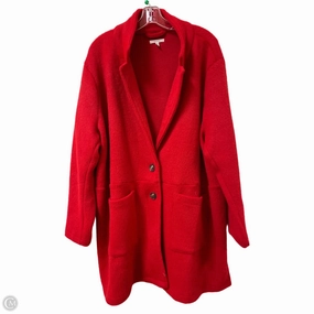 DoubleLayeredCuffs Travel Wardrobe Coat Other By Maurices In Red, Size: 2x