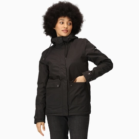 Regatta Womens Broadia Waterproof Hooded Jacket Coat Effortless Travel Wear All Weather Protection