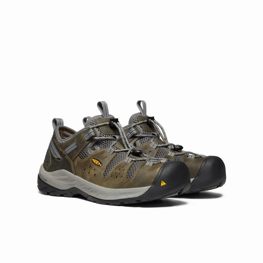 Men's Atlanta Cool II ESD (Steel Toe)  |  Gargoyle/Midnight Navy Stretchable