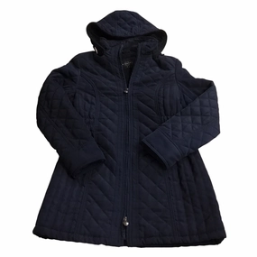 Elasticized Waist Coat Puffer & Quilted By Braetan In Navy, Size: S