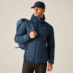 Regatta Mens Asper Water Repellent Hooded Padded Jacket Chill Commute Fit