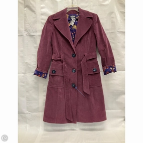 Coat Luxury Designer By Dolce And Gabbana In Purple, Size: L Scratch Resistant Zippers