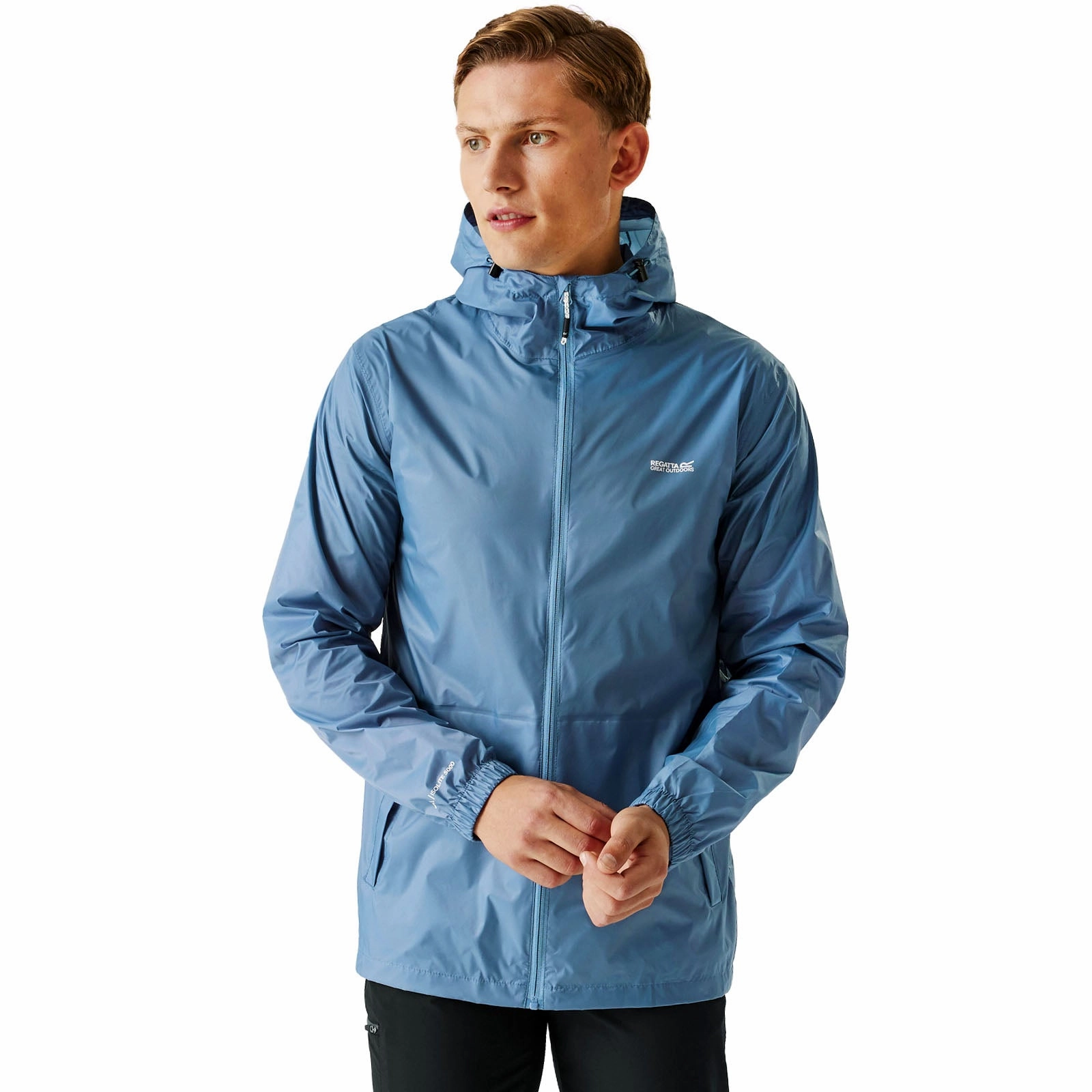 BondedZipperGuards Wind Chill Protection Regatta Mens Pack-It III Waterproof Packaway Jacket