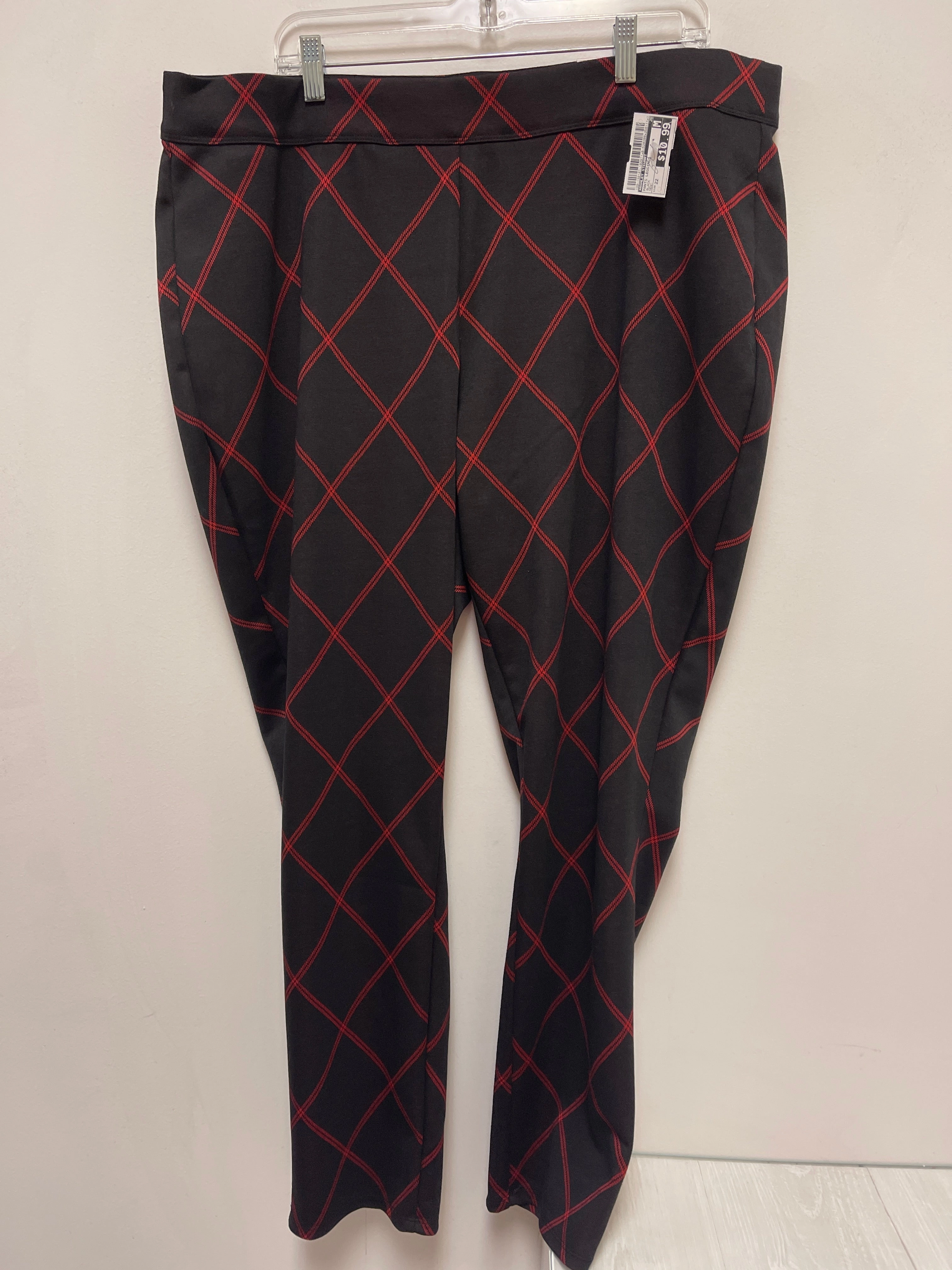 Seamless Design Plus Size Comfortable Activewear Pants Leggings By Ashley Stewart In Black, Size: 22