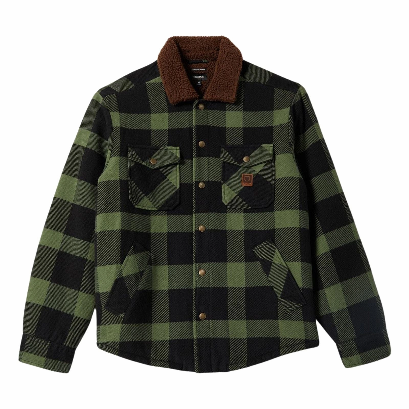 Cotton Twill Brixton Mens Durham Sherpa Lined Bomber Jacket